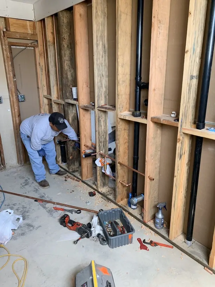 Commercial rough-in plumbing for Water Heater Replacement in Rye